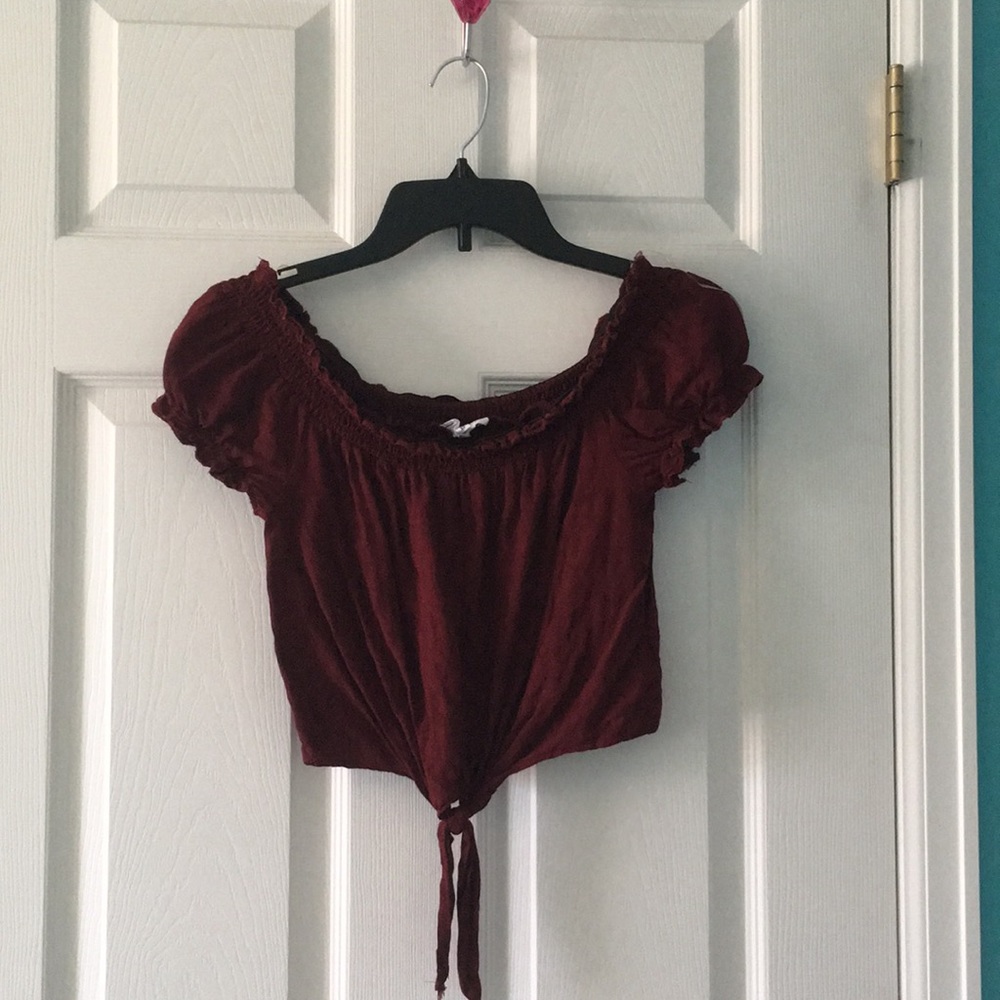 TILLYS off the shoulder crop top